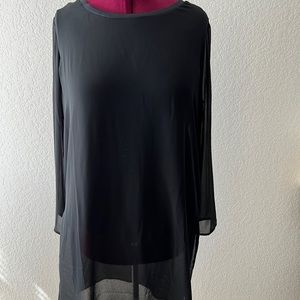 Soft Surroundings Black Tunic Top